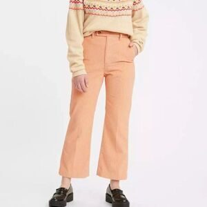 Levis Premium Math Club Flare Corduroy Trousers Orange Size 32